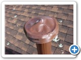 hail damaged roof and gas cap